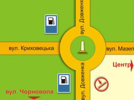 Billboard  in Ivano-Frankivsk, 3х6  Довженка scheme