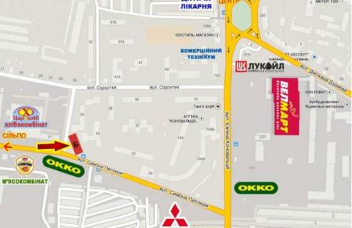 Billboard B in Ivano-Frankivsk, 3х6  Petluri scheme