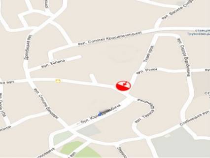 Citylight B in Truskavets, 1.2x1.8  st. Ricki, kinoteatr Zlata scheme