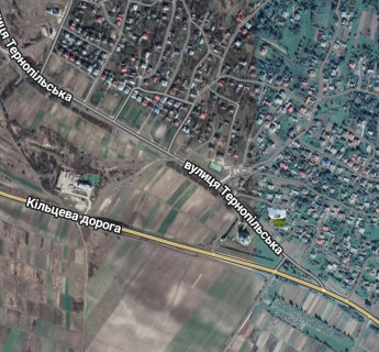 Billboard A in Lviv Вїзд в місто Золочів з Тернополя scheme