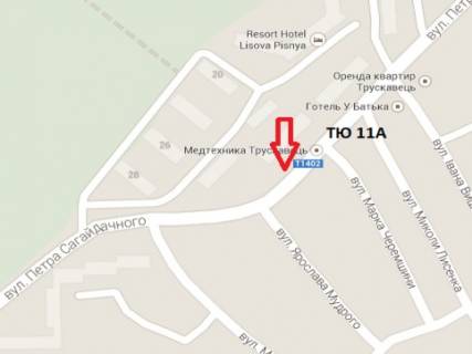 Billboard A in Truskavets, 3x6  st. Sagajdacnogo, Visen'ka scheme