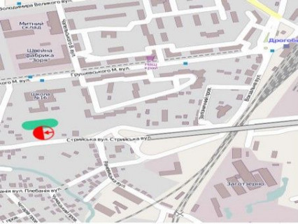 Billboard A in Drogobich вул Стрийська (за мостом в центр) scheme