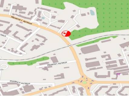 Billboard B in Truskavets, 3x6  st. Mazepi, bila pereizdu scheme