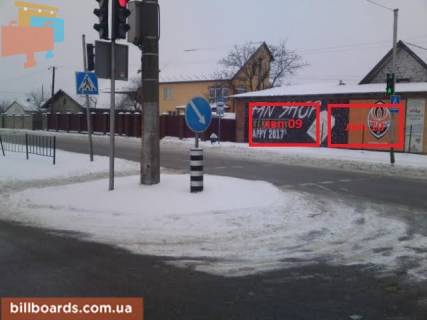 Billboard A in Lviv, 3x6  st. Strijs'ka ( Sokil'niki ) , viizd zi L'vova  fasad Photo 1