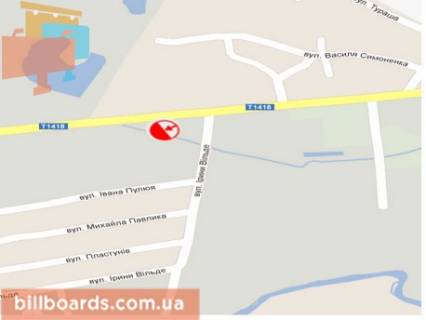 Billboard B in Drogobich, 3x6  st. Strijs'ka AZS WOG scheme