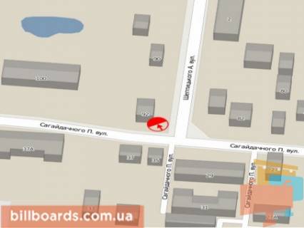Billboard A in Drogobich, 3x6  st.Septic'kogo ( do Likarni) scheme