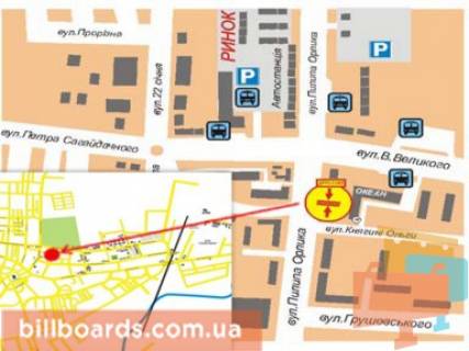 Billboard A in Drogobich, 3x6  st.P.Orlika,18 scheme