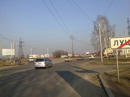 Billboard B in Lutsk, 3х6  Rivnens'ka/Okruzna_kil'ce bila Epicentru_viizd z mista Photo 1