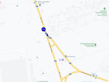 Billboard B in Chernihiv, 6х3  prospekt Mira h st. Kol'cevaa scheme