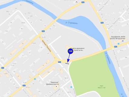 Billboard B in Chernihiv, 6х3  st. Puskina 16 scheme