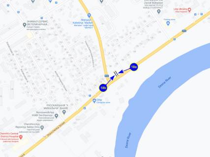 Billboard B in Chernihiv, 6х3  st. Kol'cevaa h st. Sevcenko (storona B) scheme