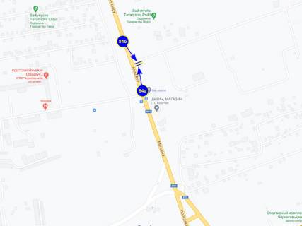 Billboard A in Chernihiv prosp Mira (vyezd na Gomel', T-obr na tubdispanser) st A scheme