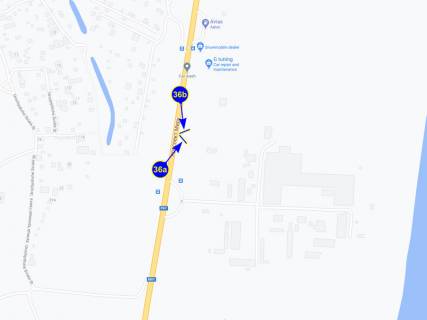 Billboard B in Chernihiv, 6х3  Kievskoe sosse, v"ezd B scheme