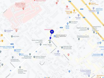 Billboard B in Chernihiv st. Mazepy h st. Remeslennaa scheme