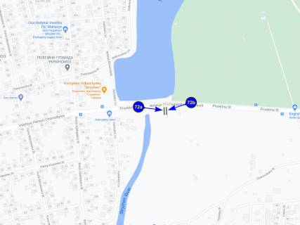 Billboard A in Chernihiv st. Boevaa (elovsina) (storona A) scheme