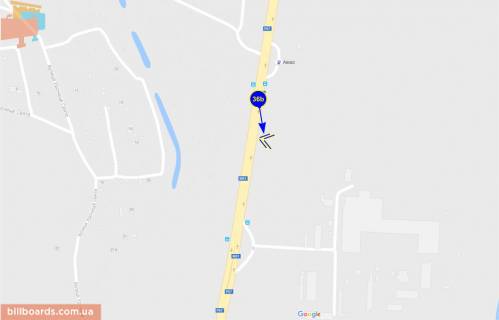 Billboard B in Chernihiv Kievskoe sosse, v"ezd, verhnij scheme