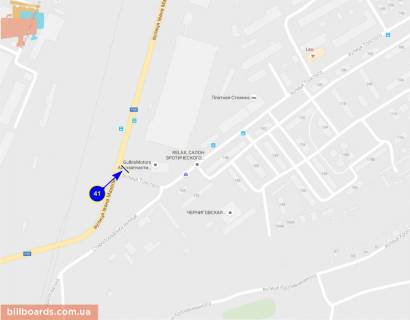 Billboard A in Chernihiv Sorsa st. / st. Tolstogo scheme