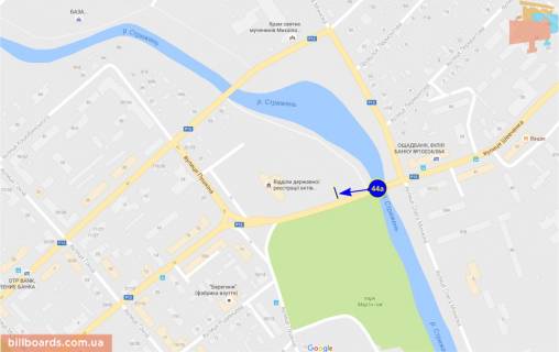 Billboard A in Chernihiv Sevcenko st., zags scheme