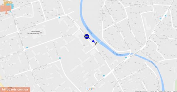 Billboard B in Chernihiv Gor'kogo st., 84 scheme