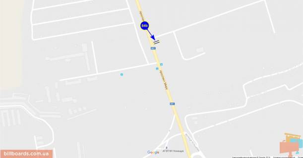 Billboard B in Chernihiv Mira pr-t, v"ezd so storony Gomela scheme