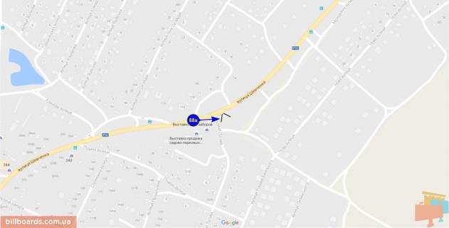 Billboard A in Chernihiv Vyezd so storony Novgorod - Severskogo scheme