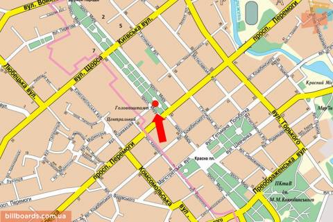 Citylight B in Chernihiv Mira av., 32, Poles'e (mag Samsung) scheme
