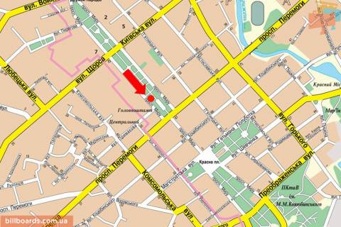 Citylight A in Chernihiv Mira pr-t, 32, vozle Poles'a scheme