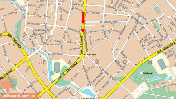 Citylight A in Chernihiv Mira av. h Sofii Rusovoj 7 scheme