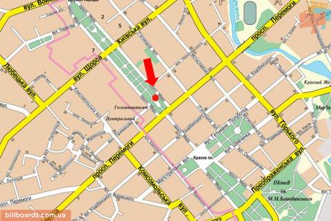 Citylight B in Chernihiv Mira av., 41, Oblastnoj sovet scheme