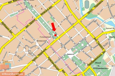 Citylight B in Chernihiv Mira av., 35, mag Fokstrot scheme