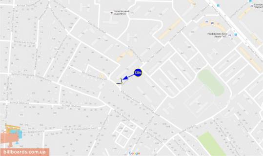 Billboard A in Chernihiv Pobedy pr-t, 170 scheme