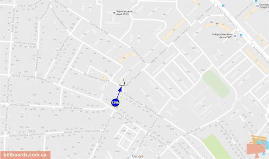 Billboard B in Chernihiv Pobedy pr-t, 170 scheme
