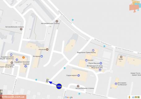 Billboard A in Chernihiv Krasnosel'skogo st., 25 scheme