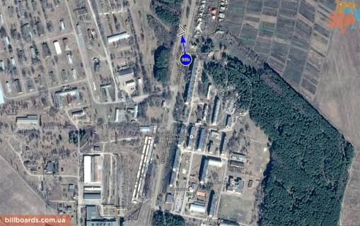 Billboard B in Nizhin Prilukskaa st., 117a scheme