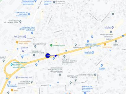 Billboard A in Chernihiv prospekt Pobedy 41 scheme