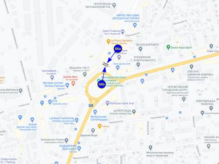 Billboard A in Chernihiv st. Mazepy, 37 (storona A) scheme