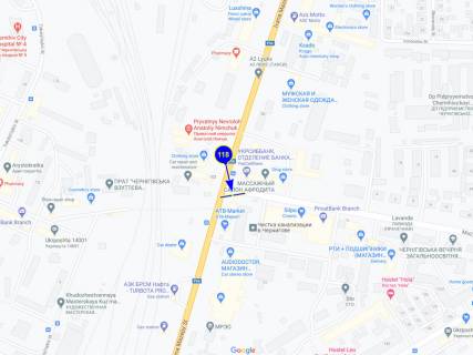 Billboard B in Chernihiv, 6х3  st. Mazepy 60 (levyj) scheme