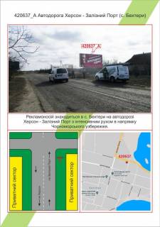 Billboard A in Mykolaiv Avtodoroga Herson - Zaliznij Port (s. Behteri), ,  Photo 1