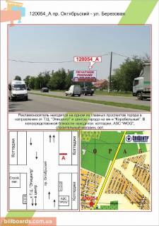 Billboard  in Mykolaiv   av. Zovtnevij - st.Berezova  Photo 1