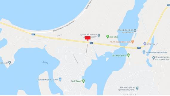 Billboard A in Oseshchina, 6x3  Trassa R-69, vozle svetofora, na perekrestke na s/o "Sady Dnepra" scheme