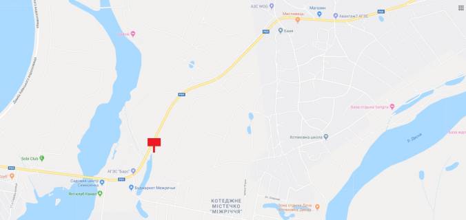 Billboard A in Kiev roads 330m. pisla povorotu na masiv <<Mizricca>>, pravoruc, u napramku z m.Visgoroda v s. Hotanivka scheme