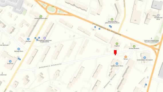 Citylight A in Vishgorod Vst. Dniprovs'ka, 400 m. pisla povorotu z pr-tu Mazepi na st. Dniprovs'ku, pravoruc scheme
