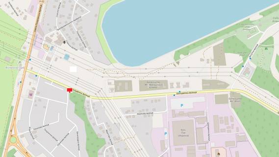 Billboard B in Vishgorod st. Soludenko,  250 metriv pisla dorozn'ogo znaku "Visgorod", pravoruc, napramok u m. Visgorod scheme