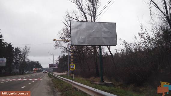 Billboard A in Vishgorod, 6x3  avtomobil'na doroga R-02 "Kiiv-Ivankiv-Ovruc",600 m. vid povorotu z m. Visgoroda do m. Kiiv (pl. Sevcenka), pravoruc Photo 1