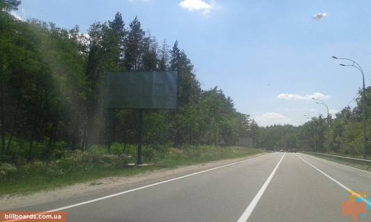 Billboard B in Vishgorod, 6x3  avtomobil'na doroga R-02 "Kiiv-Ivankiv-Ovruc",1000 m. do povorotu do m. Visgoroda z m. Kieva (pl. Sevcenka), pravoruc Photo 1