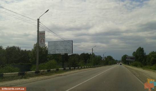 Billboard B in Oseshchina, 6x3  avtomobil'na doroga R-69 "Kiiv-Visgorod-Desna-Cernigiv", 350 m. pisla povorotu na s/o "Sadi Dnipra", pravoruc,u napramku z m. Visgorod u s. Hocanovka Photo 1