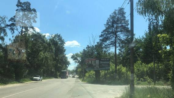 Billboard A in Vishgorod st. Soludenko,  250 metriv pisla dorozn'ogo znaku "Visgorod", pravoruc, napramok u m. Visgorod Photo 1