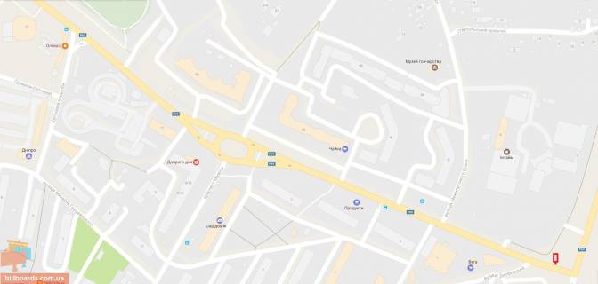 Citylight B in Vishgorod St. Soludenko, 30 m. posle povorota s st. Nabereznoj scheme