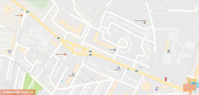 Citylight A in Vishgorod 100 m. posle povorota s st. Nabereznoj scheme