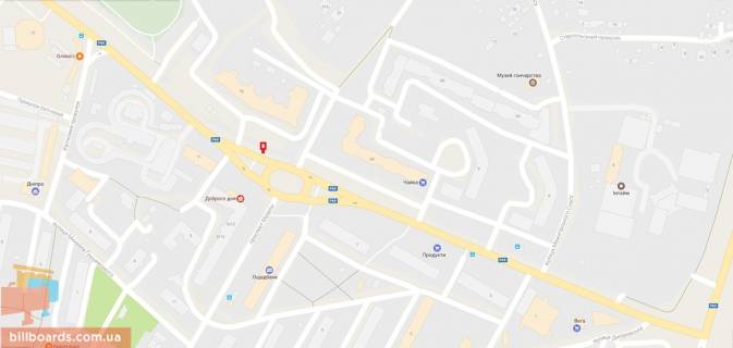 Citylight A in Vishgorod Naprotiv "Meridiana" st. Soludenko, 6-G scheme